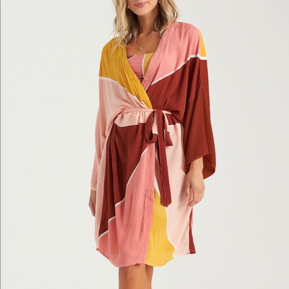 Billabong ☀️ Another Sky Kimono Cover Up - Picture 5 of 15